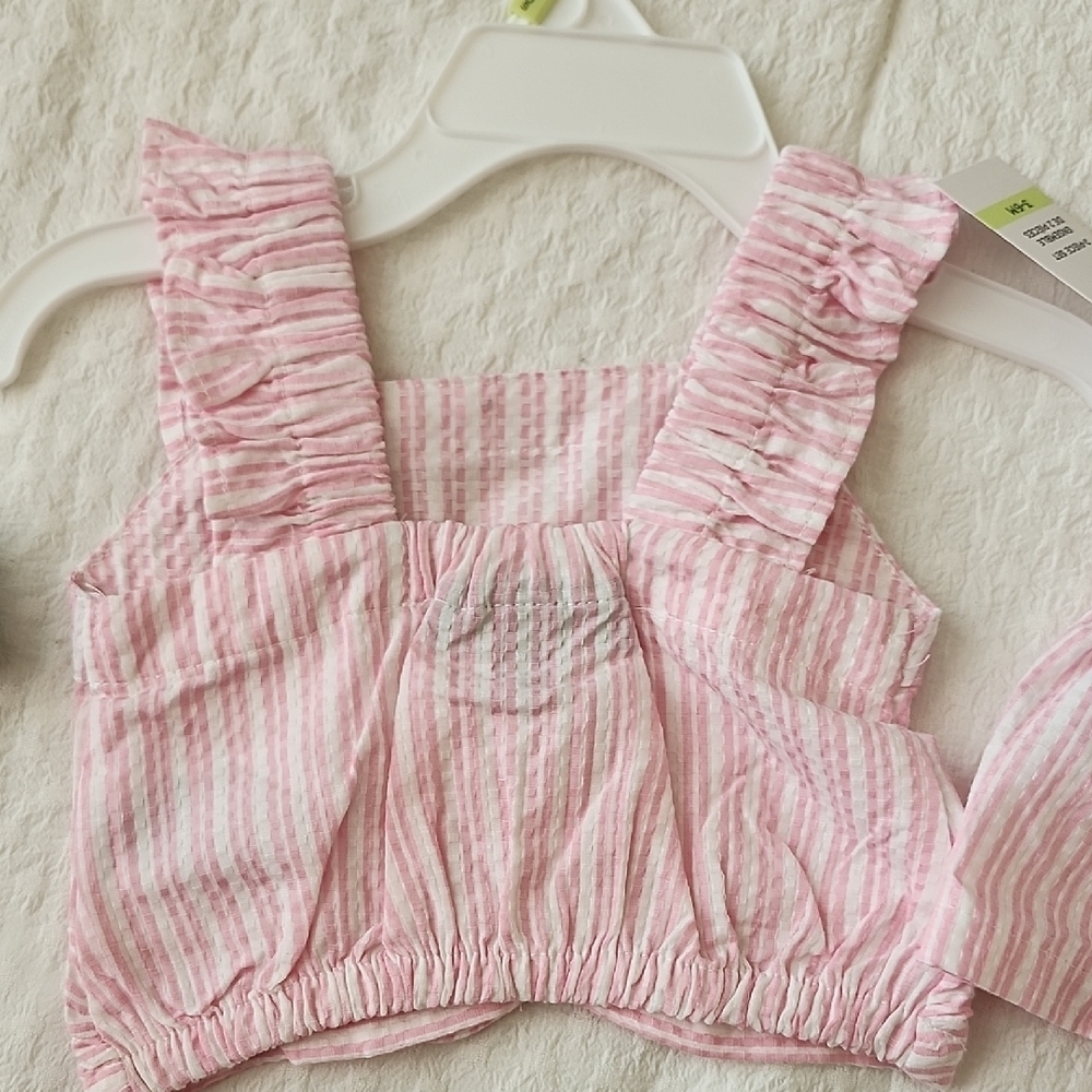 Tommy Hilfiger Pink Striped Two-Piece Outfit - Picture 4 of 5